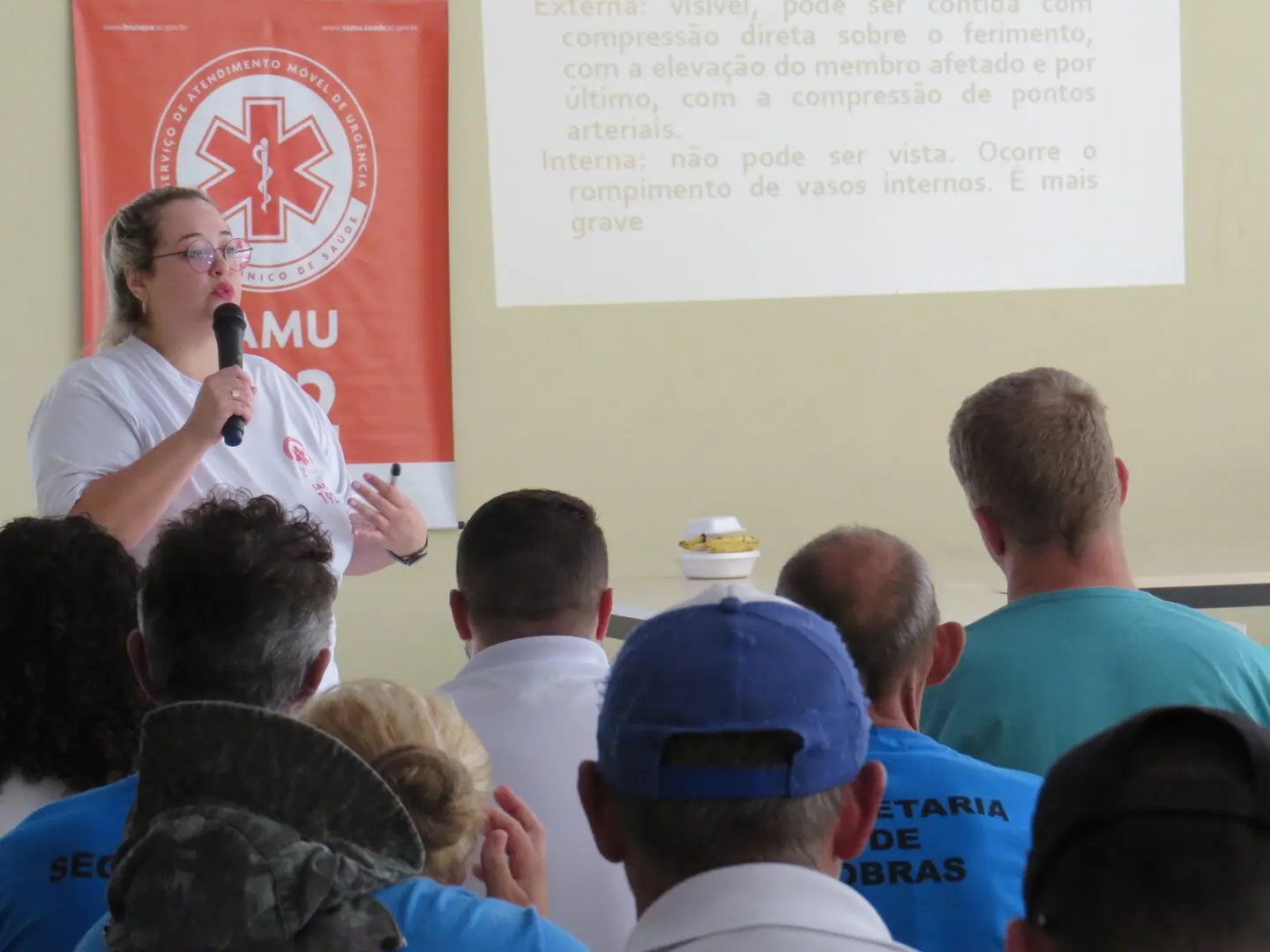 Servidores da Secretaria de Obras participam de atividade da Sipat