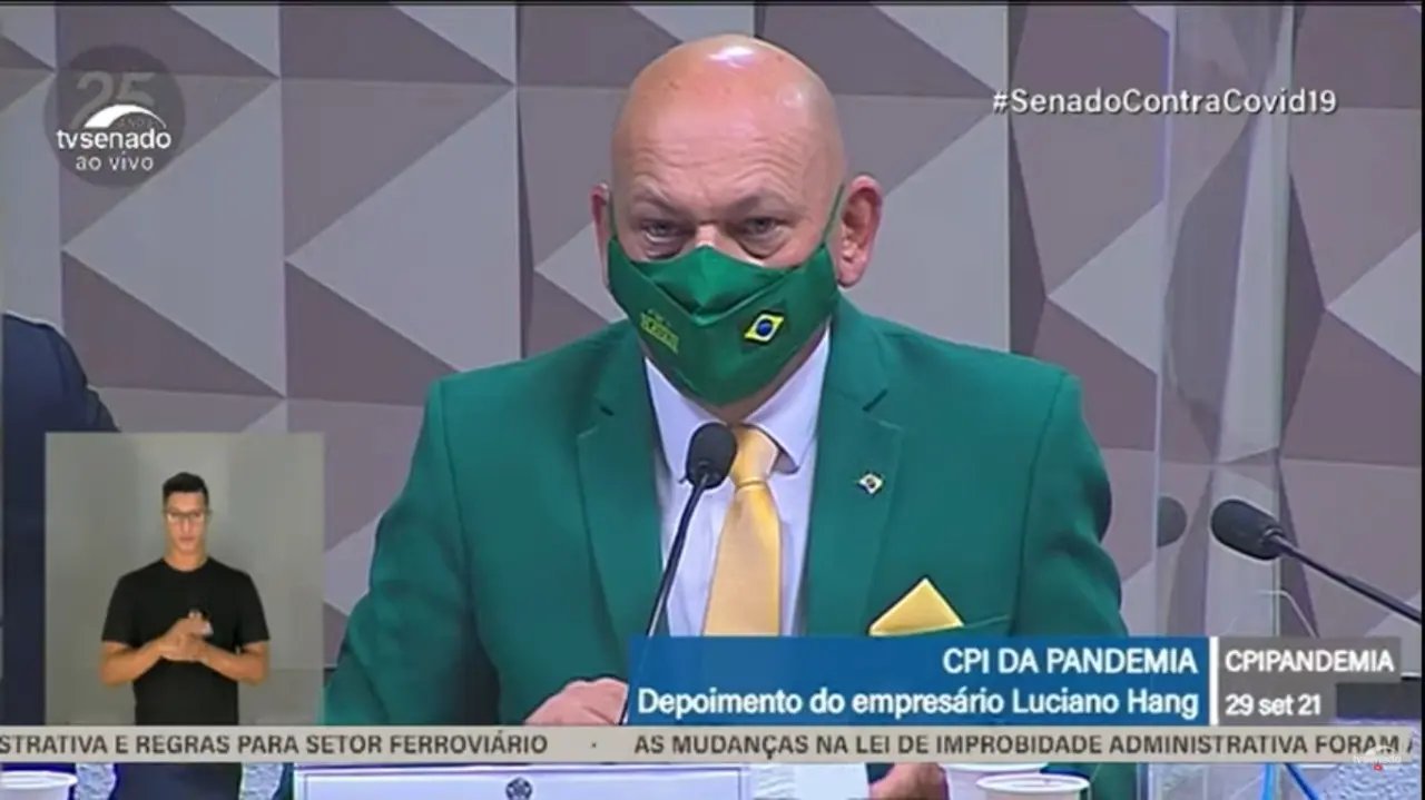 Em Bras&iacute;lia, Luciano Hang participa da CPI da Covid