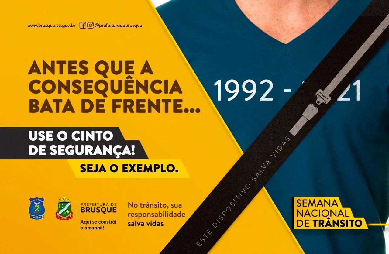 Semana de tr&acirc;nsito abordou tema: &ldquo;No Tr&acirc;nsito, Sua Responsabilidade Salva Vidas&rdquo;