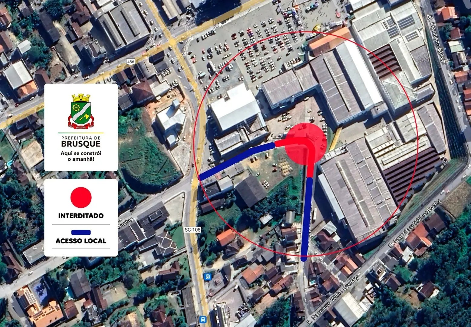 Trecho entre as ruas Jo&atilde;o Hingst e &Acirc;ngelo Gamba ser&aacute; interditado a partir desta quinta-feira (13)