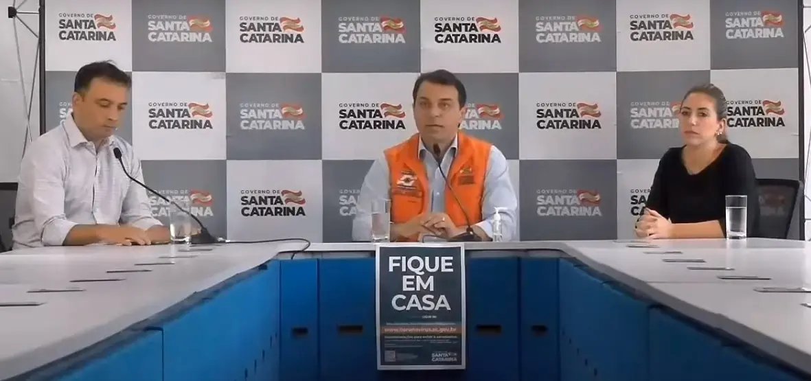 Governador divulga exist&ecirc;ncia do segundo caso de Coronav&iacute;rus, em Brusque