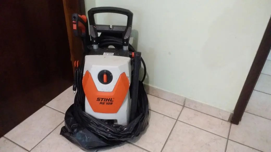 PM conduz para a DP homem suspeito de furtar lavadora 