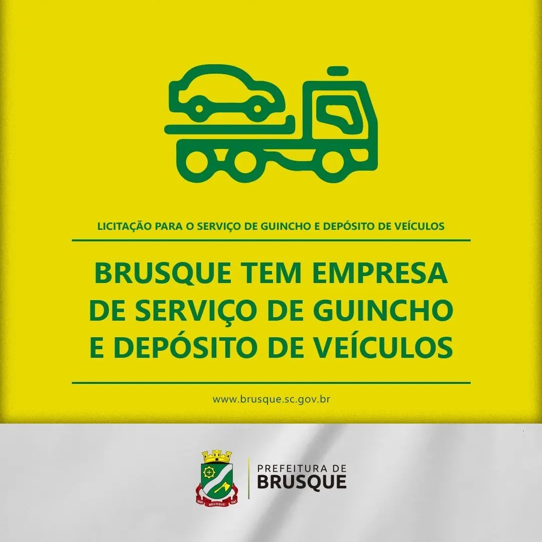 Brusque tem empresa de servi&ccedil;o de guincho e dep&oacute;sito de ve&iacute;culos 
