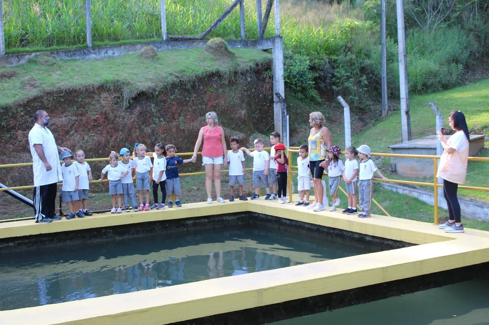 Dia da &Aacute;gua: ETA Ribeir&atilde;o do Mafra recebe visita de alunos da EEF Adelina Zierke