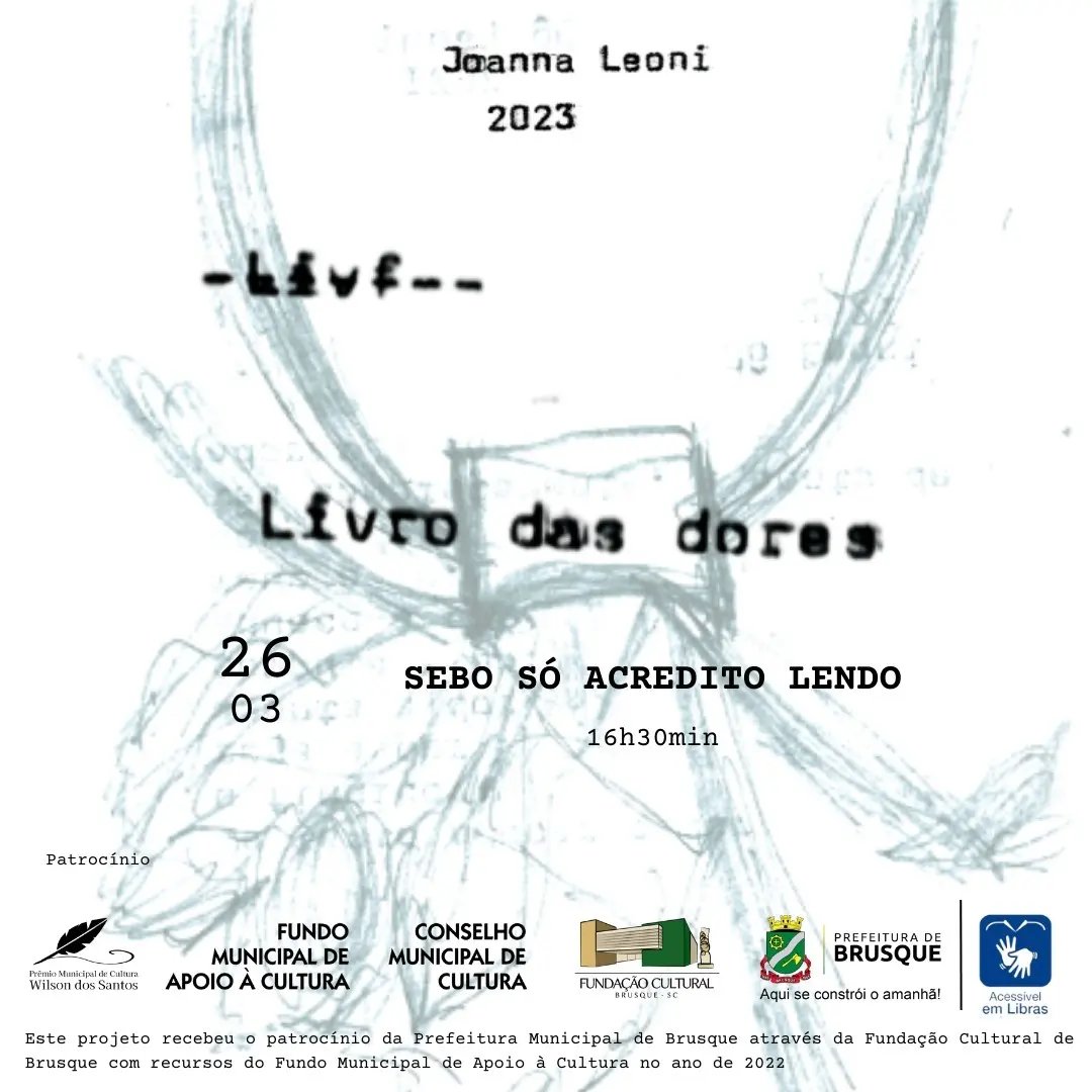 Artista Jo Leoni lan&ccedil;a &ldquo;Livro das Dores&rdquo; neste domingo (26)