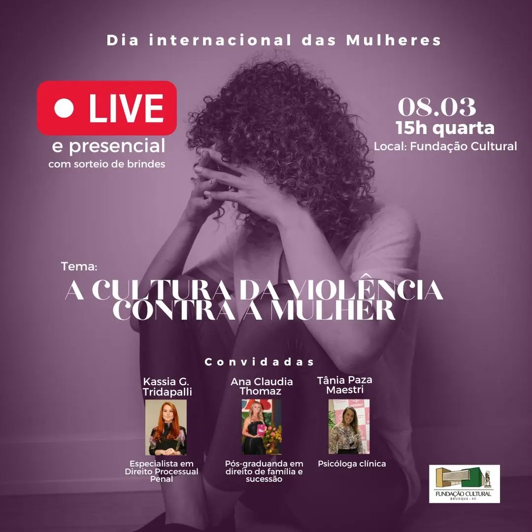 Funda&ccedil;&atilde;o Cultural promove evento intitulado &ldquo;A cultura da viol&ecirc;ncia contra a mulher&rdquo;