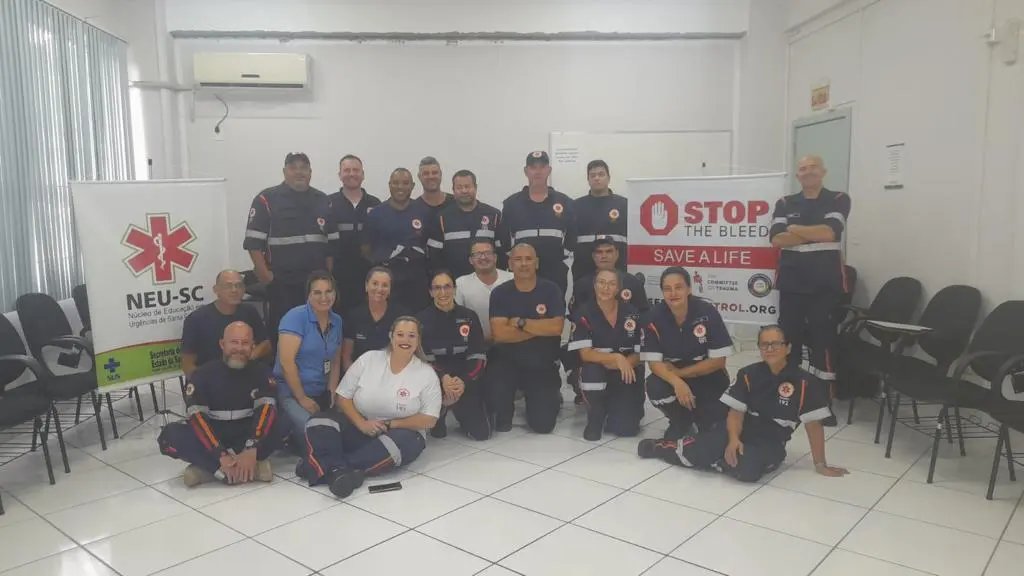 Equipe do Samu de Brusque passa por capacita&ccedil;&atilde;o sobre hemorragia grave