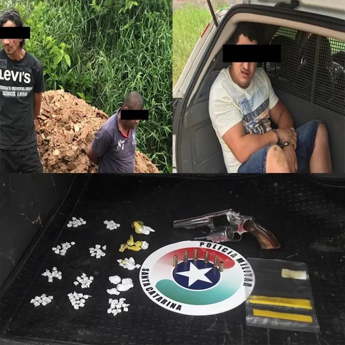 PM prende três em Canelinha