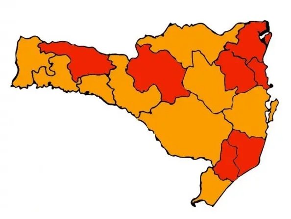 Matriz de risco aponta nove regi&otilde;es em estado grave e sete em grav&iacute;ssimo