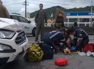 Crian&ccedil;a fica gravemente ferida em acidente