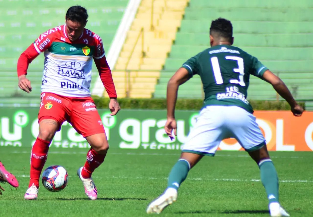 Fora de casa, o Brusque FC perde para o Guarani pela s&eacute;rie B 
