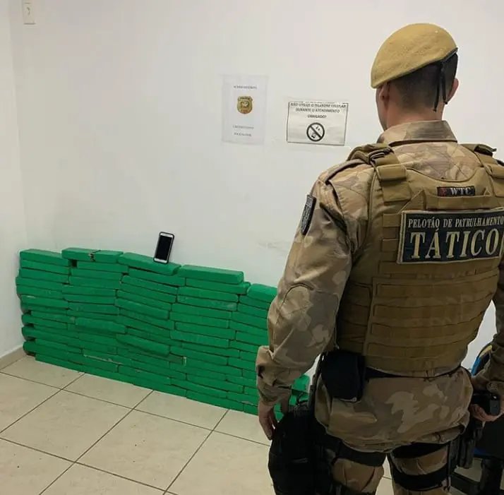 Pol&iacute;cia de Brusque apreende 82 kg de maconha na noite desta quarta-feira