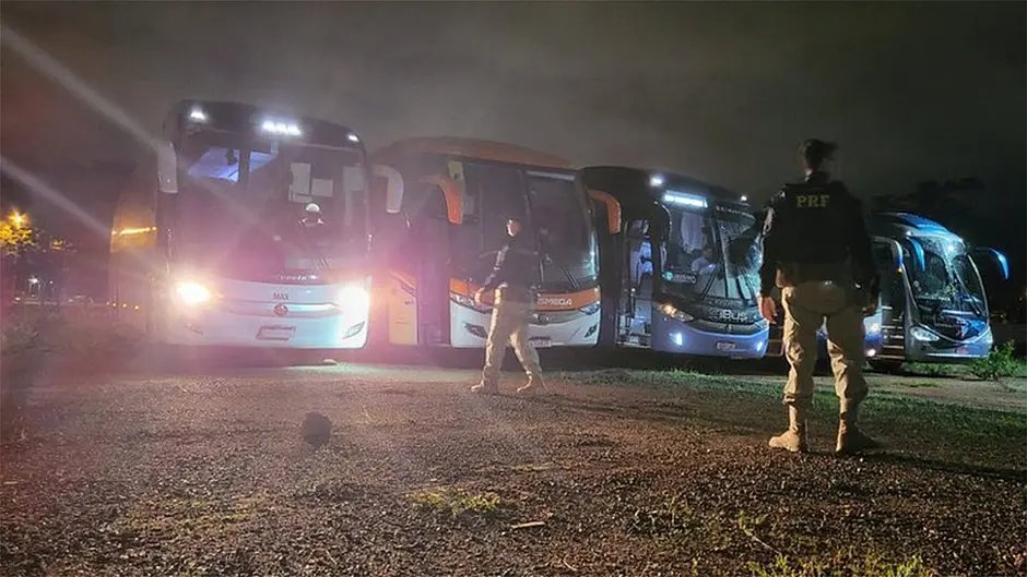 PRF apreende 55 &ocirc;nibus envolvidos em atos golpistas 