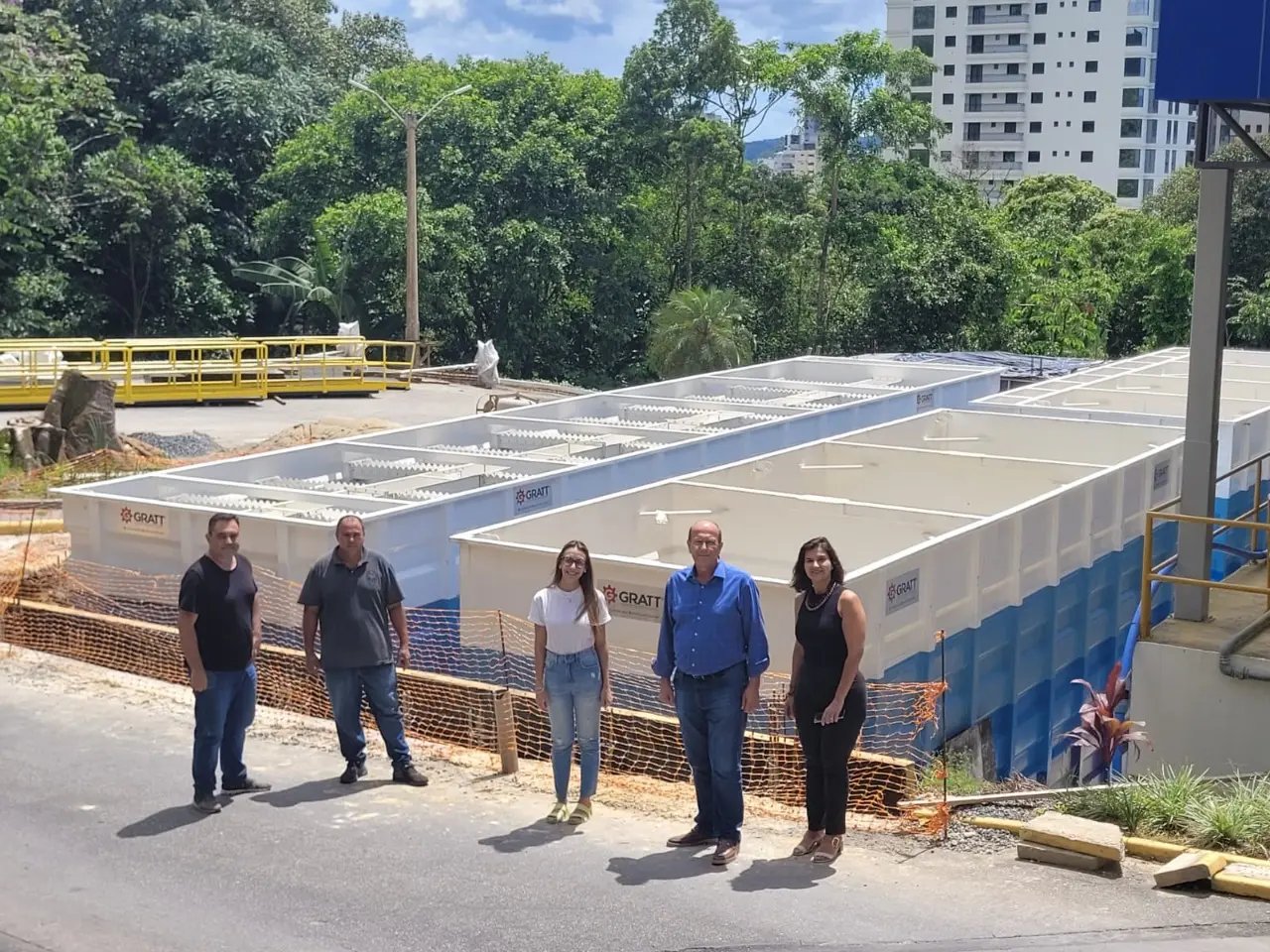 Gilmar Doerner visita obra da nova ETA Central do Samae 