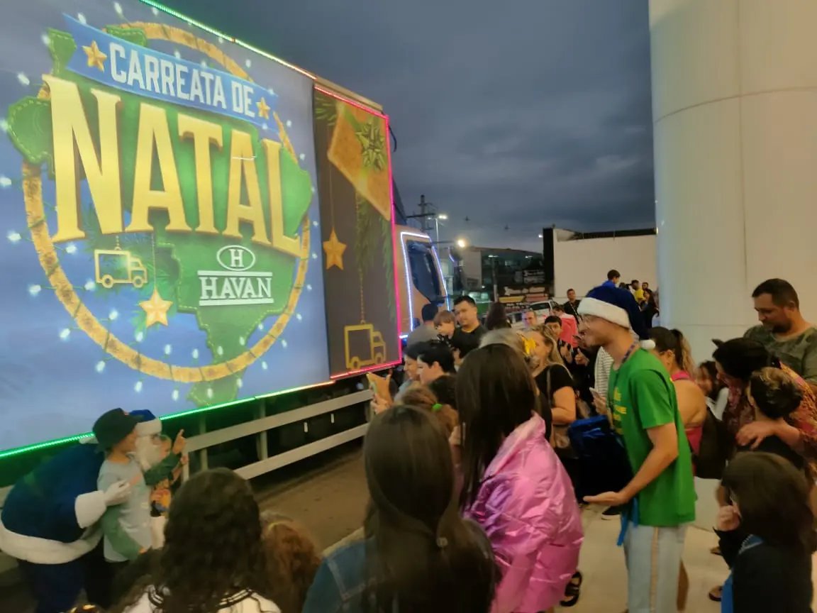 Carreata de Natal Havan chega a Santa Catarina e Brusque &eacute; o primeiro destino