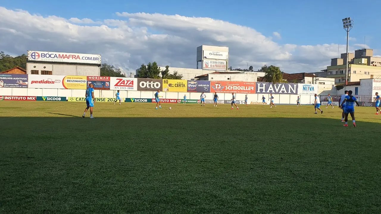 Brusque FC realiza treino t&aacute;tico visando o Ava&iacute;