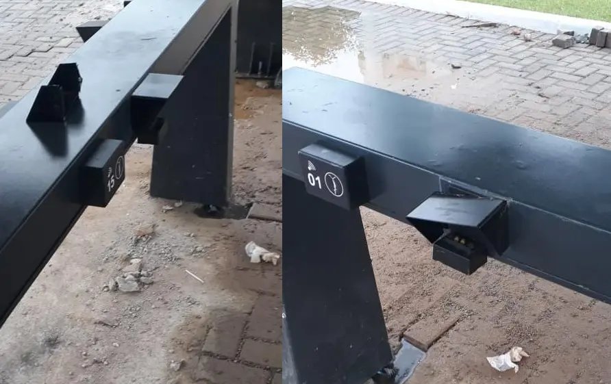 Esta&ccedil;&atilde;o BBike &eacute; vandalizada antes mesmo de inaugura&ccedil;&atilde;o