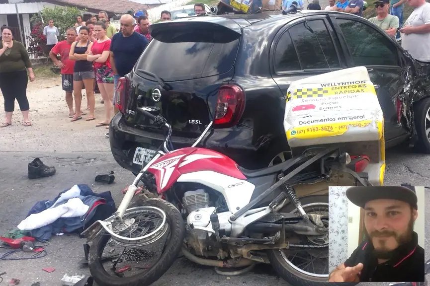 Vítima de acidente com carro de Brusque morre em hospital