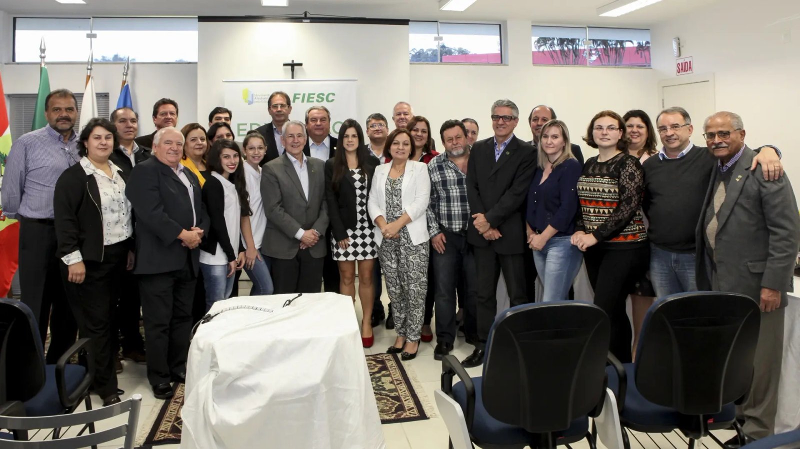 Presidente da Fiesc palestra para empresários brusquenses