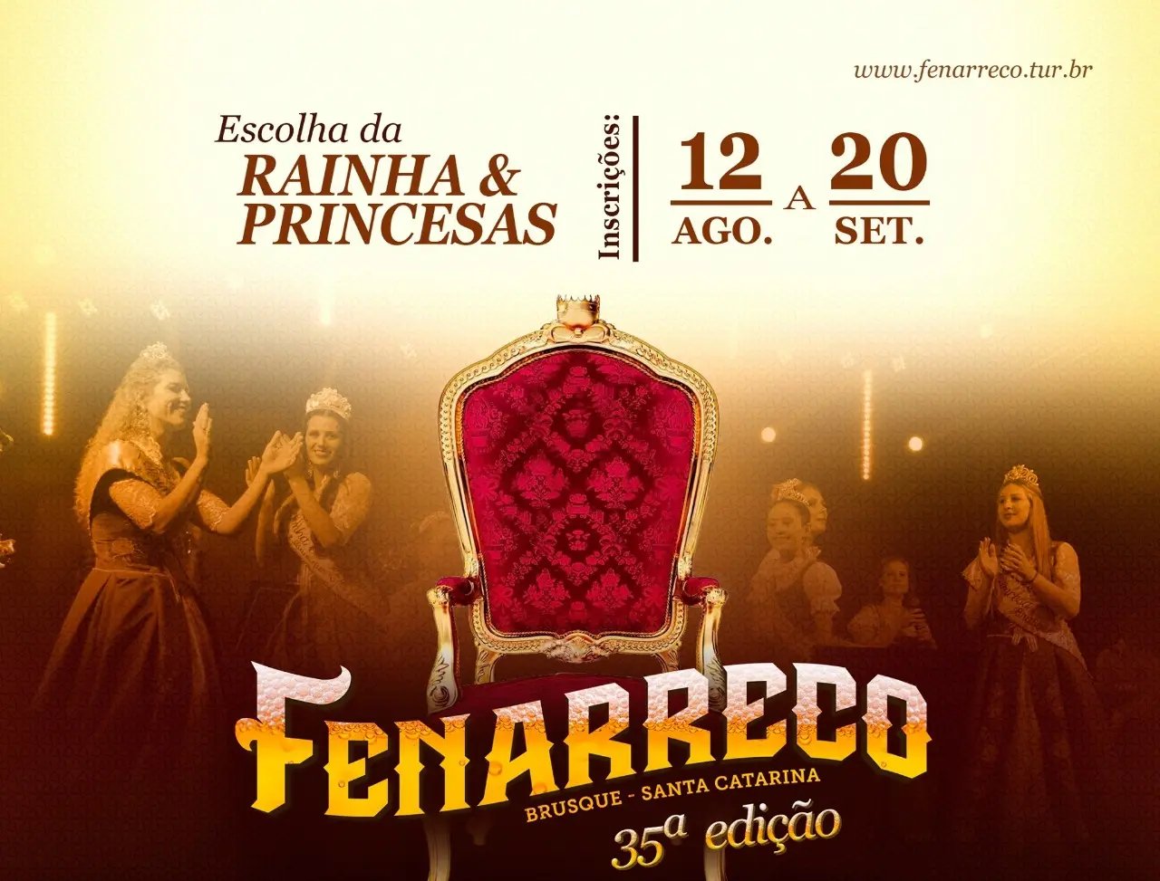&Uacute;ltimos dias para se inscrever para o concurso da Realeza da Fenarreco