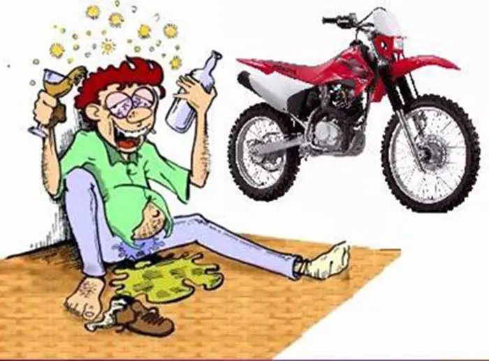Motociclista embriagado parou na DP