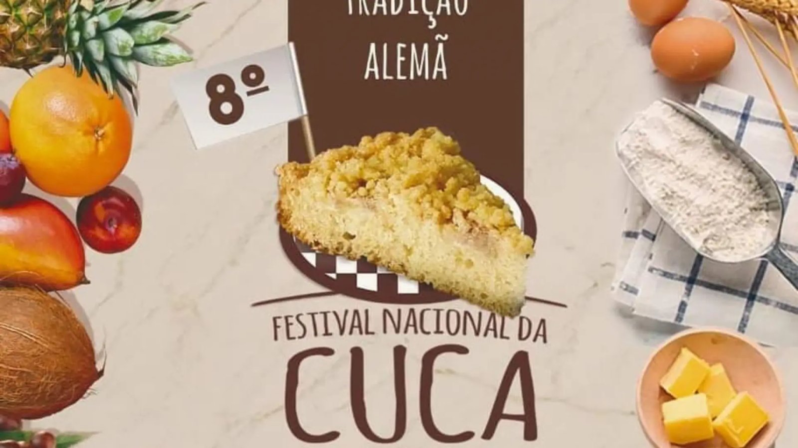 Festival Nacional da Cuca vai acontecer de 08 a 18 de julho