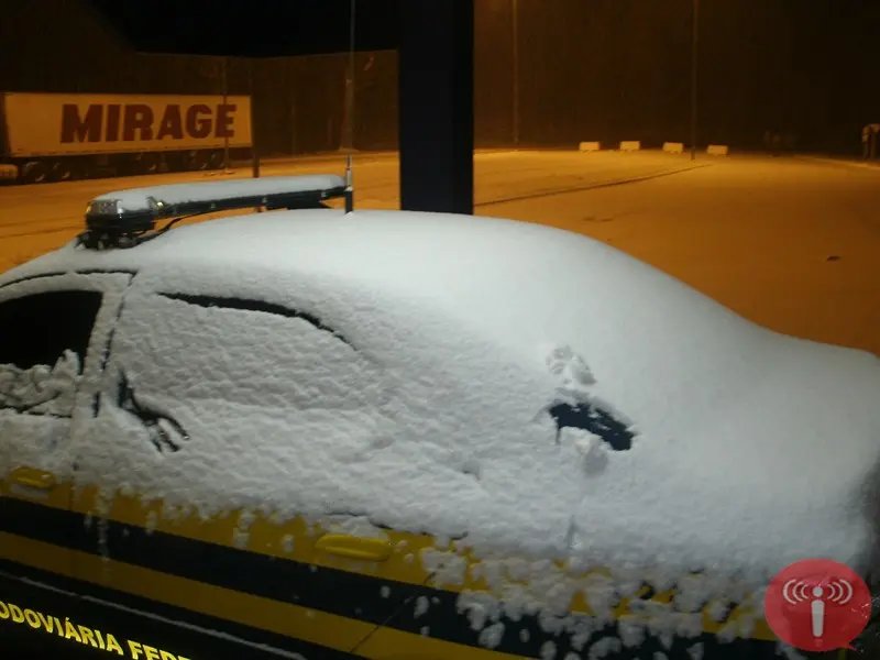 PRF divulga imagens das estradas durante a neve