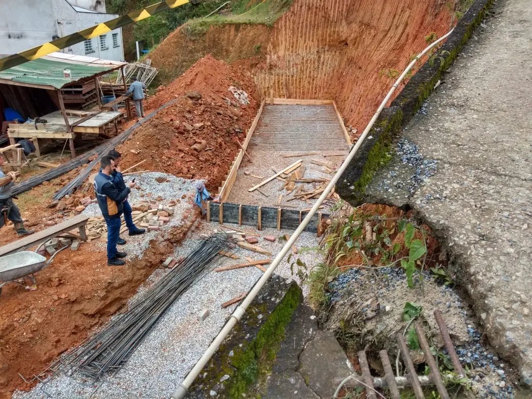 Iniciadas obras de dois muros de conten&ccedil;&atilde;o no bairro Nova Bras&iacute;lia
