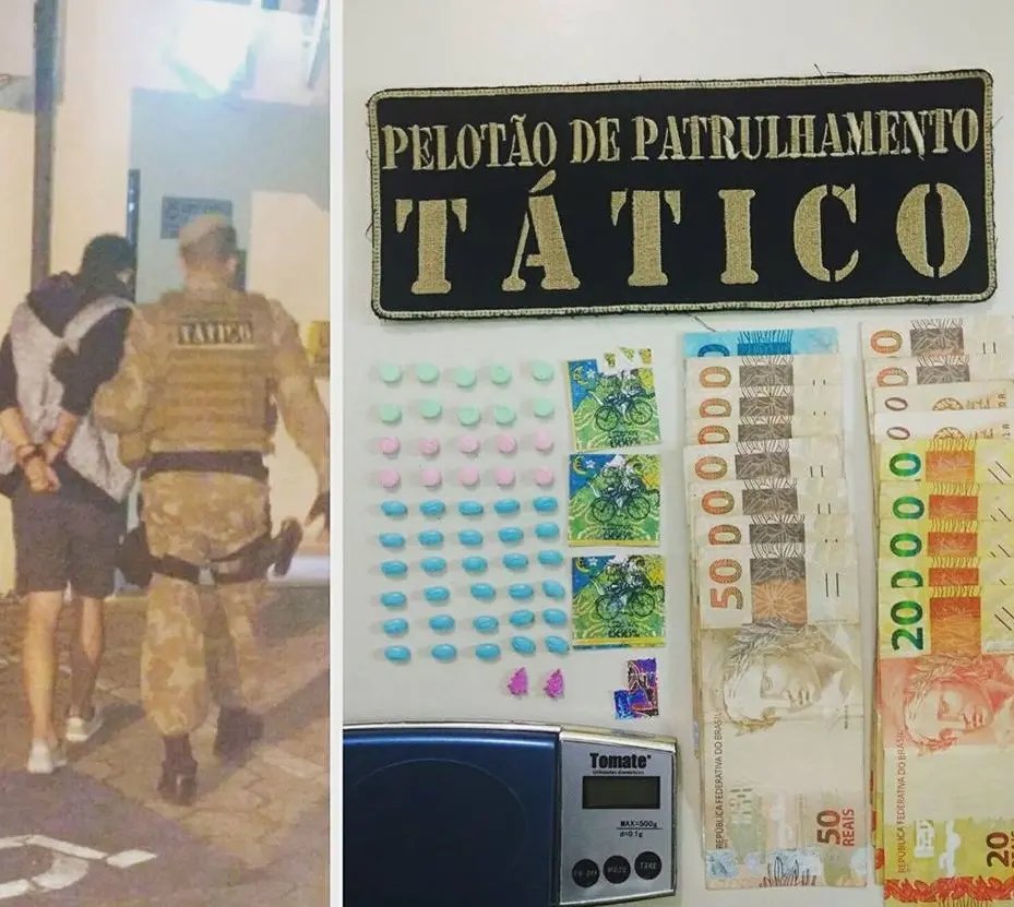 Jovem de 18 anos é detido com drogas sintéticas
