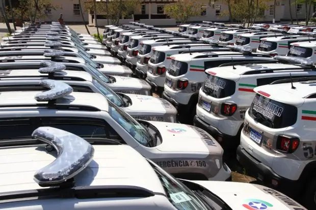 Refor&ccedil;o na seguran&ccedil;a: Policia Militar recebe 69 novas viaturas 