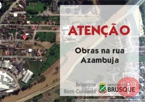 Rua Azambuja se prepara para asfaltamento