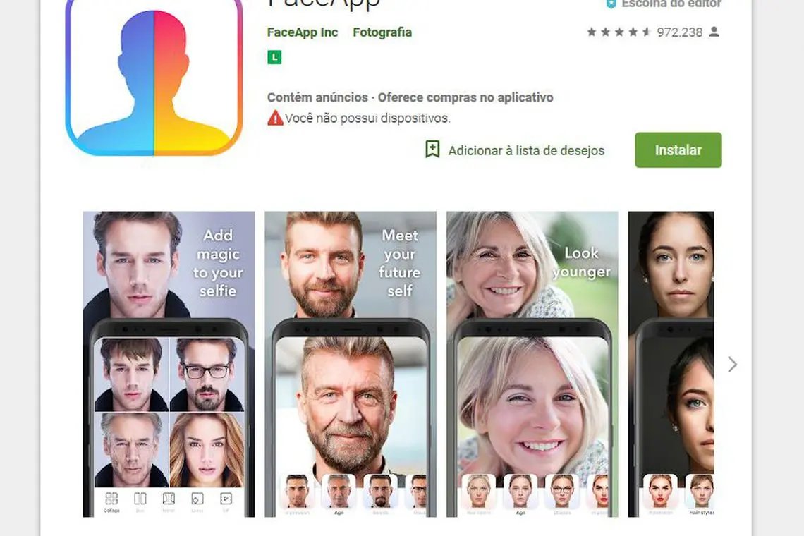 Aplicativo FaceApp pode abrir porta para abusos com dados dos usu&aacute;rios