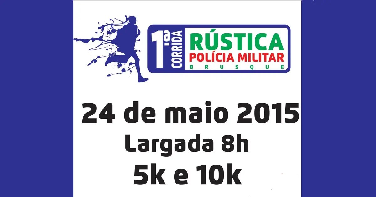 PM de Brusque realiza Corrida Rústica neste domingo