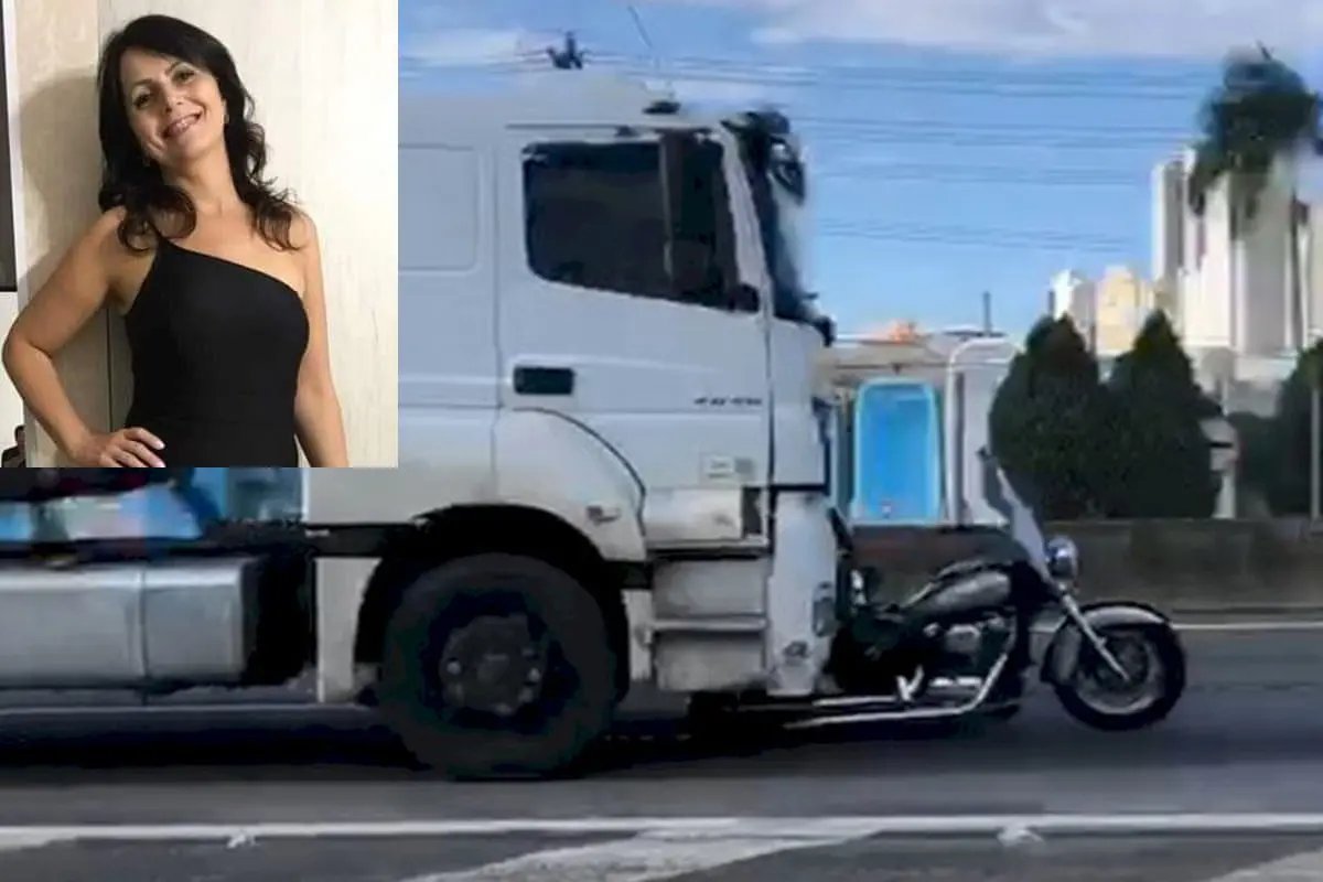 Morre a v&iacute;tima em que caminh&atilde;o arrastou moto por 32km 