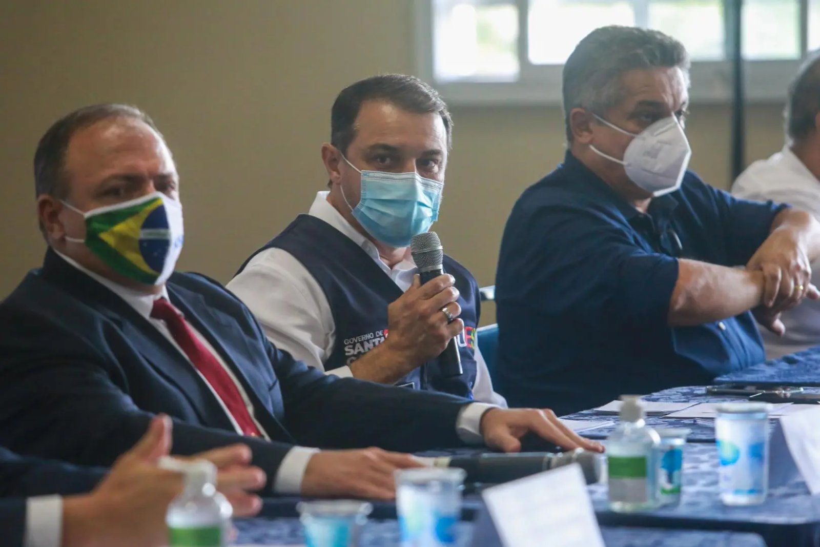 Em Chapec&oacute;, Mois&eacute;s e Pazuello reafirmam parceria para enfrentamento de momento cr&iacute;tico da pandemia 