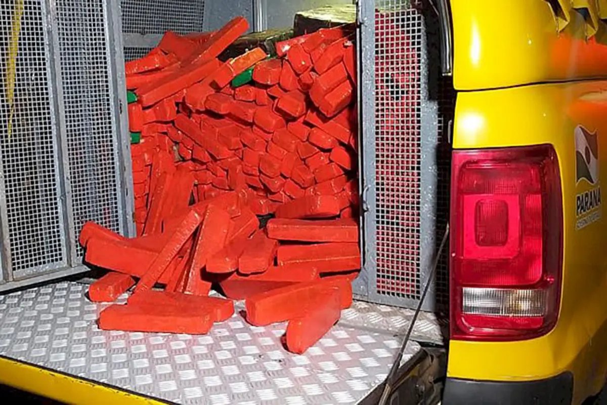 PM de SC e PR apreendem mais de 600kg de maconha