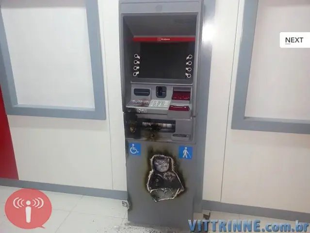 Bandidos arrombam caixa eletrônico em Canelinha