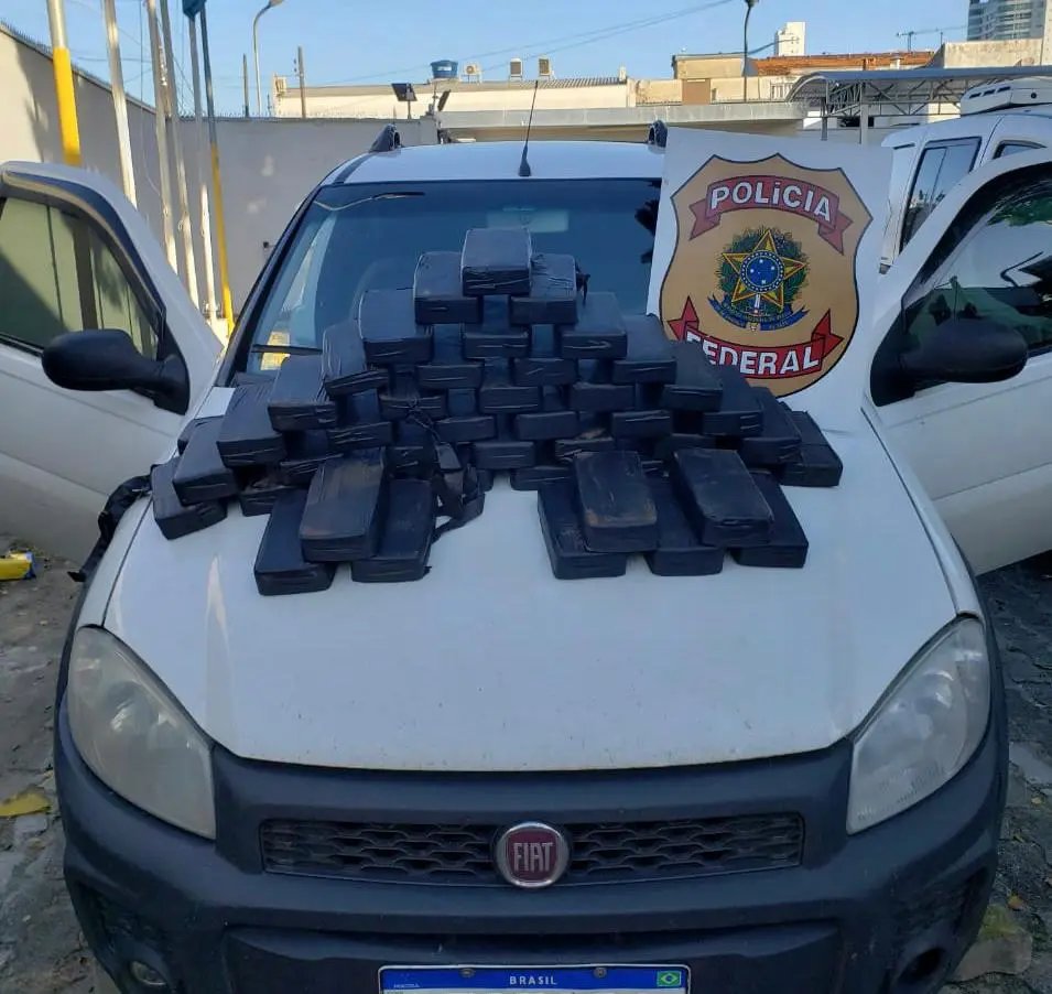 PF apreende quase 50 quilos de coca&iacute;na escondidos em ve&iacute;culo na BR-101