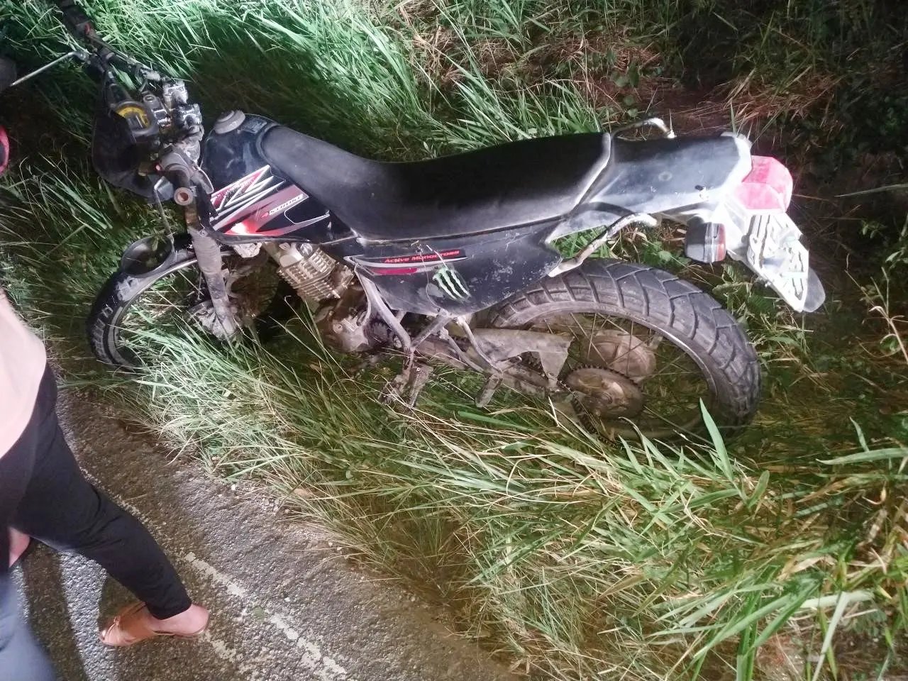 Acidente na rodovia SC 486 deixa jovem gravemente ferido 