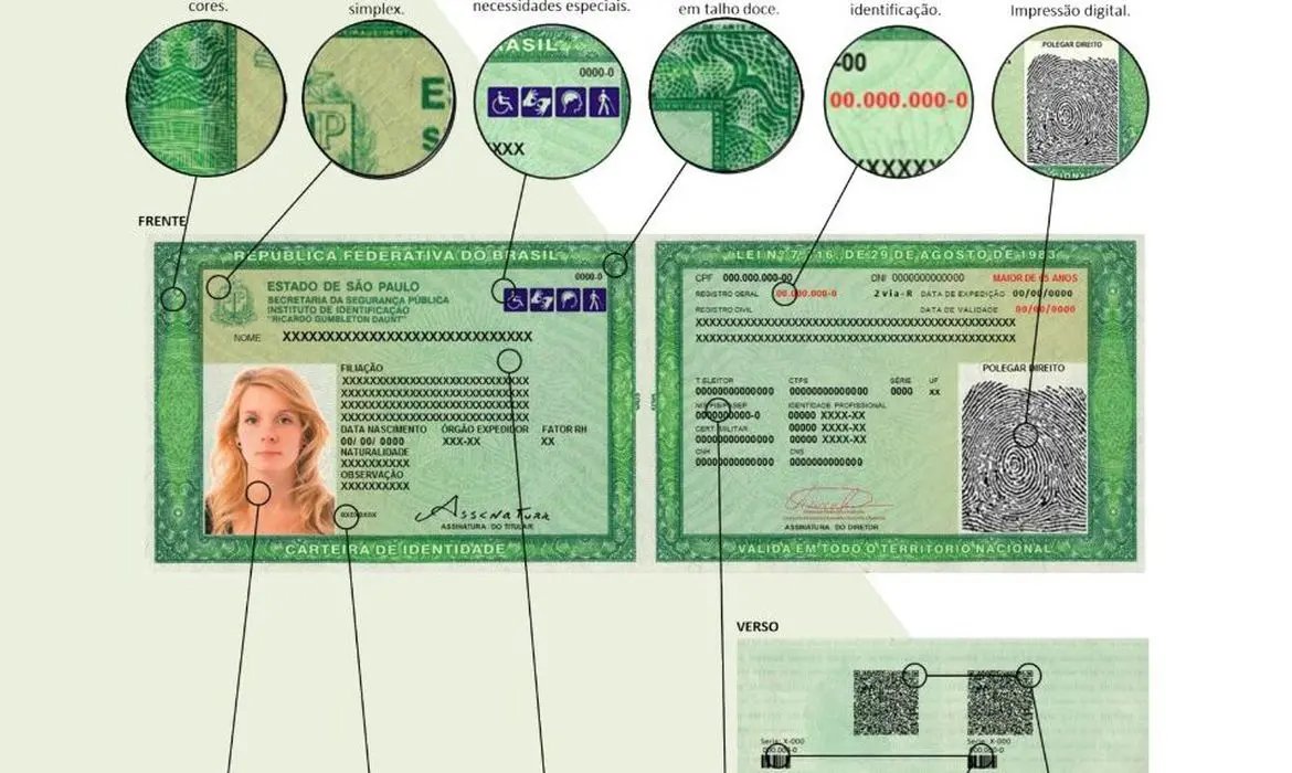 Nova carteira de identidade come&ccedil;a a ser emitida na pr&oacute;xima semana