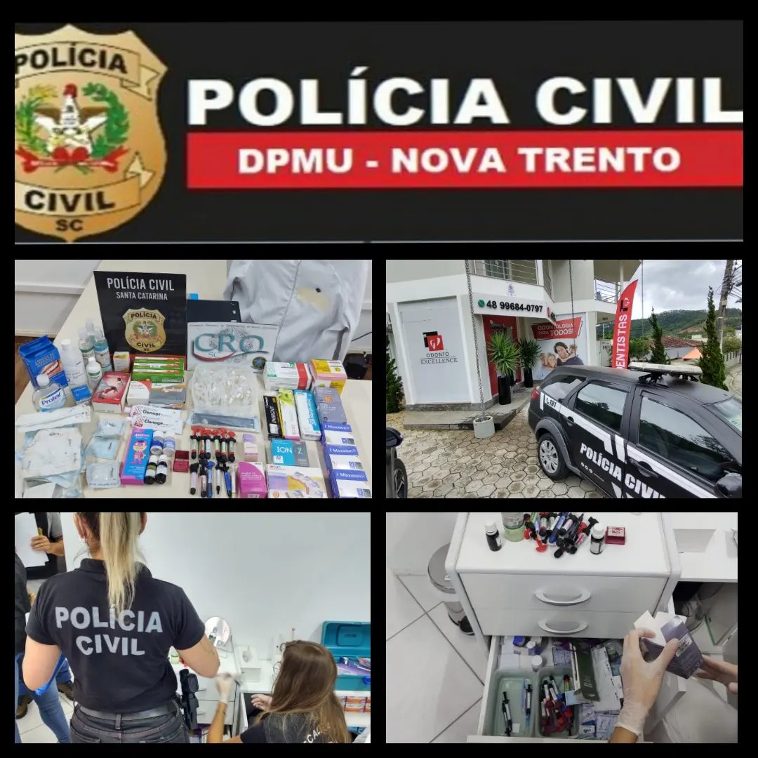 Pol&iacute;cia Civil prende em flagrante dentista que utilizava produtos impr&oacute;prios ao consumo