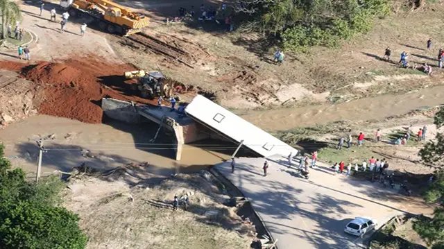 Chuvas afetam 12 munic&iacute;pios em Santa Catarina