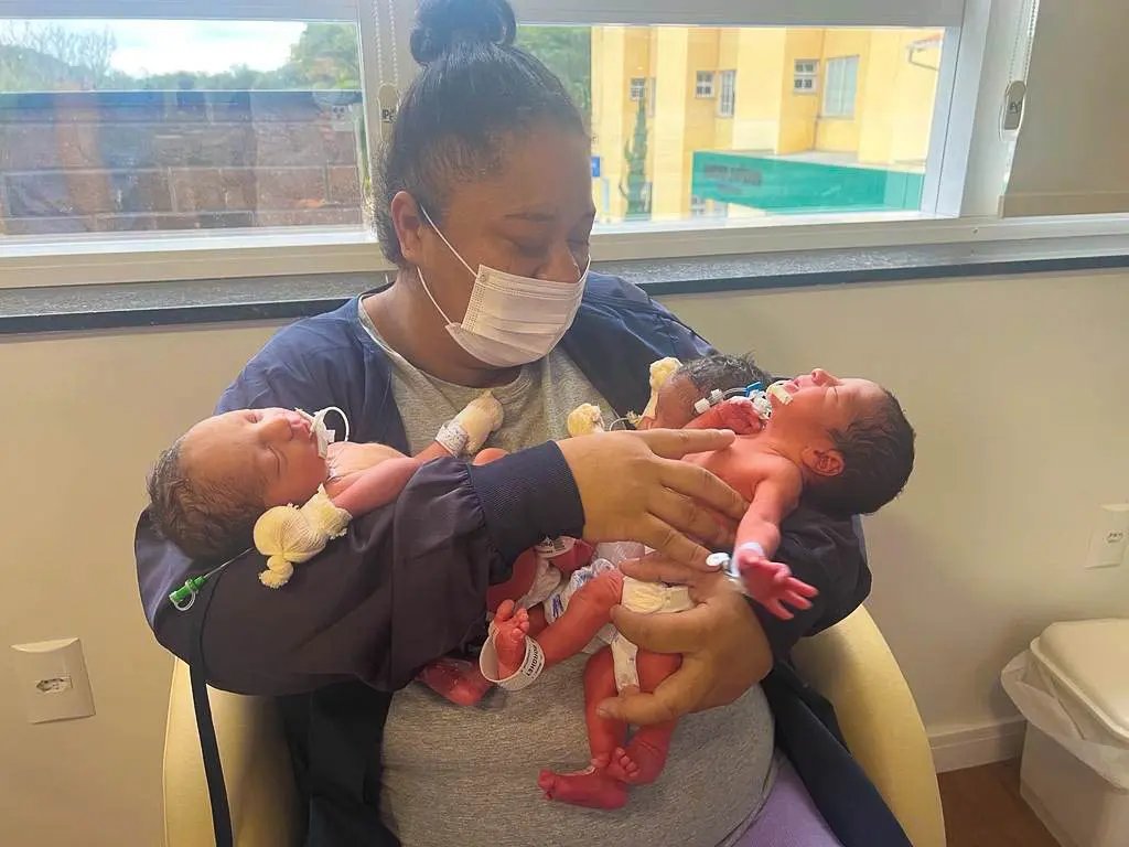 Trig&ecirc;meos nascem no Hospital Azambuja e s&atilde;o acolhidos na UTI Neonatal
