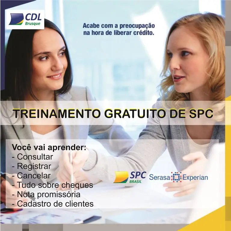 CDL Brusque oferece treinamento gratuito de SPC