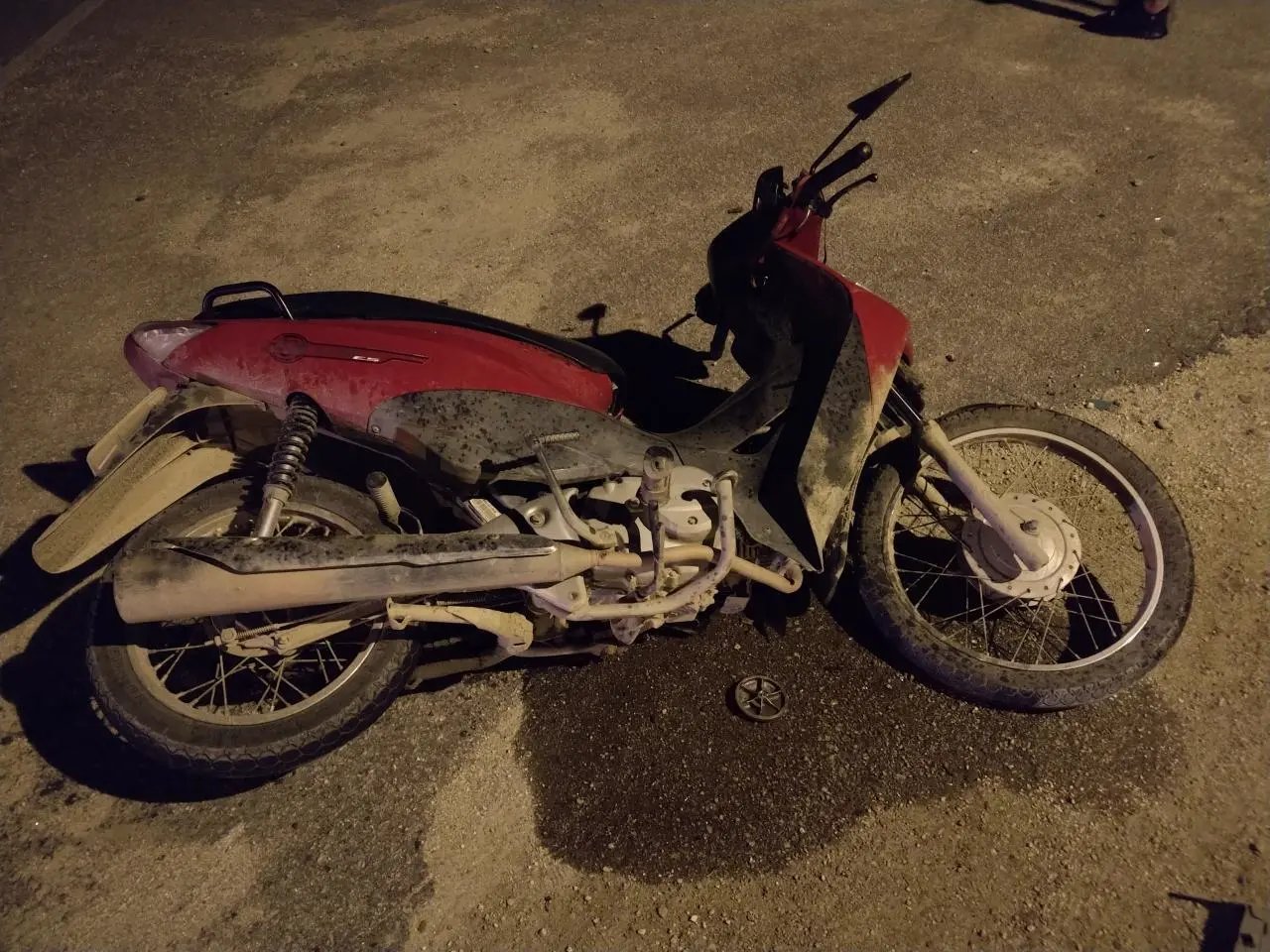 Colis&atilde;o na SC 108 deixa motociclista gravemente ferido