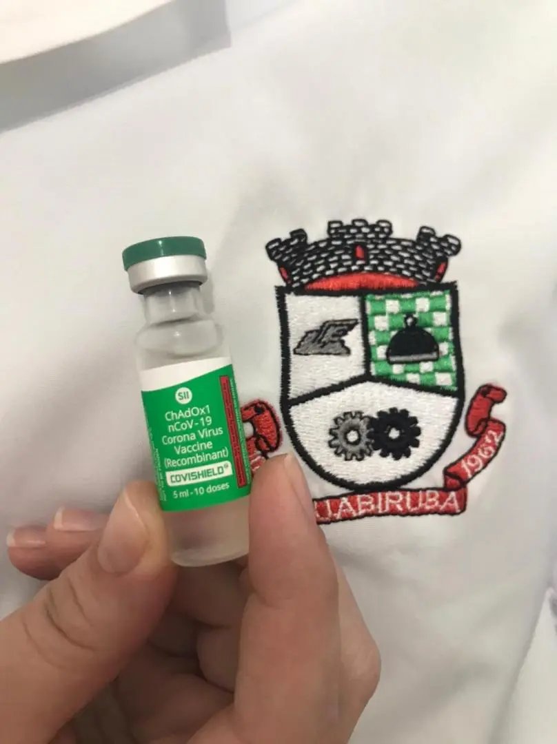 Guabiruba recebe vacinas AstraZeneca contra Covid-19