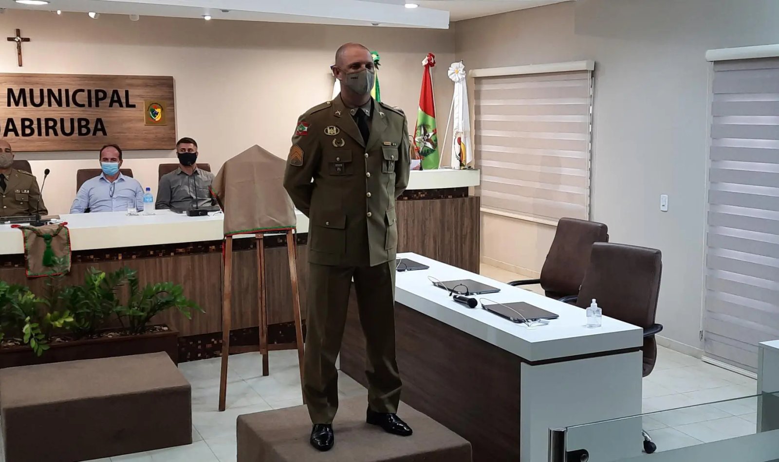1&ordm; Sargento Wilke assume o comando, em Guabiruba