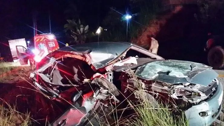 Mulher morre em acidente na SC-108, em Nova Trento