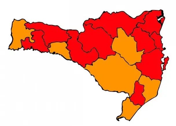 Matriz de Risco aponta 10 regi&otilde;es em estado grav&iacute;ssimo e seis em n&iacute;vel grave