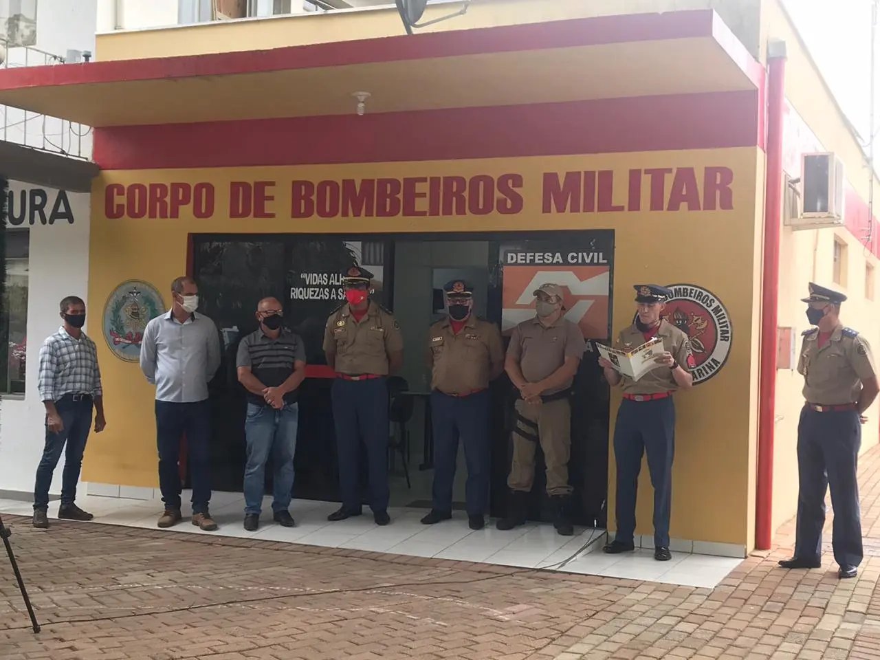 Realizada a solenidade de instala&ccedil;&atilde;o da base operacional dos Bombeiros em Botuver&aacute;